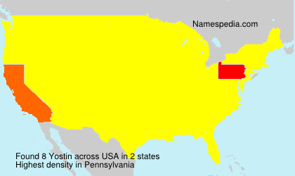 Surname Yostin in USA Surname Yostin in USA