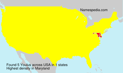 Surname Youlus in USA