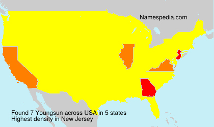 Surname Youngsun in USA Surname Youngsun in USA