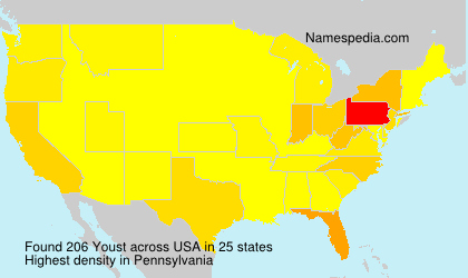Surname Youst in USA Surname Youst in USA