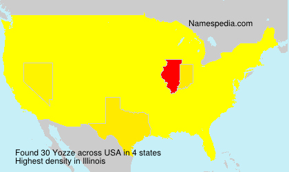 Surname Yozze in USA