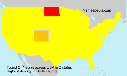 Surname Ystaas in USA Surname Ystaas in USA