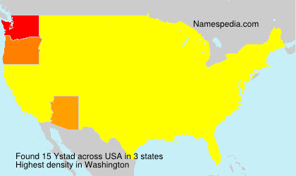 Surname Ystad in USA