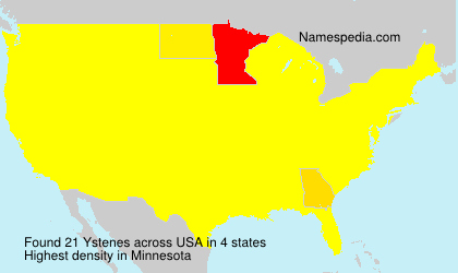 Surname Ystenes in USA Surname Ystenes in USA