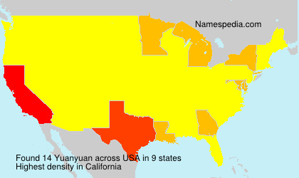 Surname Yuanyuan in USA