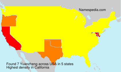 Surname Yuanzheng in USA Surname Yuanzheng in USA