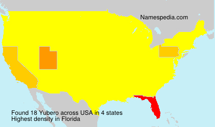 Surname Yubero in USA Surname Yubero in USA
