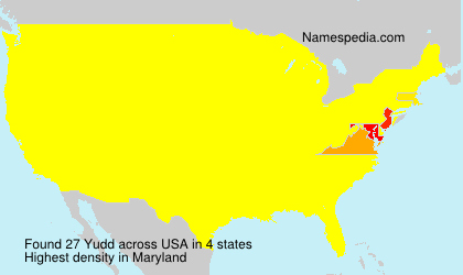 Surname Yudd in USA Surname Yudd in USA