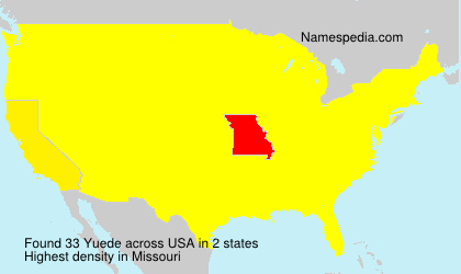 Surname Yuede in USA Surname Yuede in USA