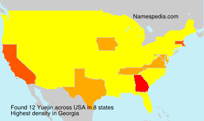 Surname Yuejin in USA Surname Yuejin in USA