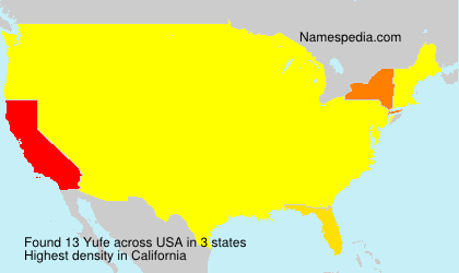 Surname Yufe in USA Surname Yufe in USA