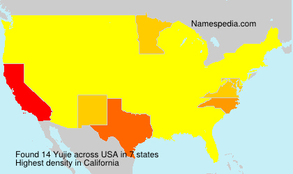 Surname Yujie in USA Surname Yujie in USA