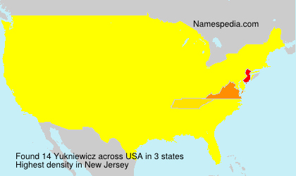 Surname Yukniewicz in USA Surname Yukniewicz in USA