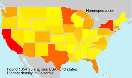 Surname Yule in USA Surname Yule in USA