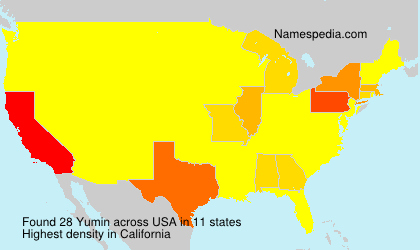 Surname Yumin in USA Surname Yumin in USA