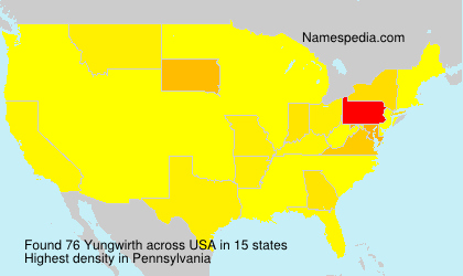 Surname Yungwirth in USA Surname Yungwirth in USA