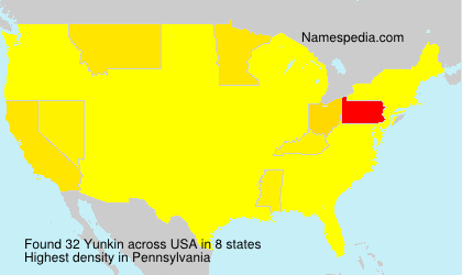 Surname Yunkin in USA Surname Yunkin in USA