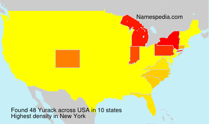 Surname Yurack in USA Surname Yurack in USA