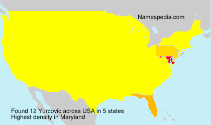 Surname Yurcovic in USA
