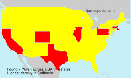 Surname Yuren in USA Surname Yuren in USA