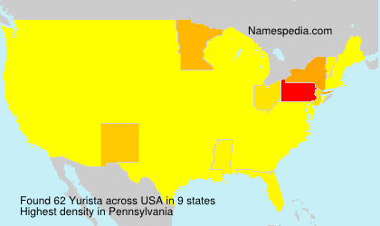 Surname Yurista in USA Surname Yurista in USA
