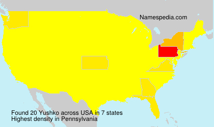 Surname Yushko in USA Surname Yushko in USA