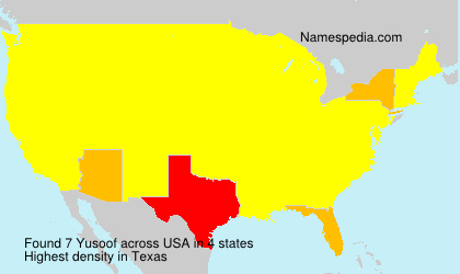 Surname Yusoof in USA Surname Yusoof in USA