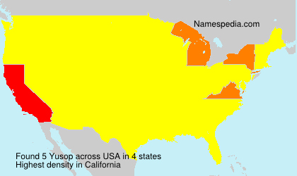 Surname Yusop in USA Surname Yusop in USA