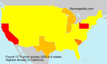 Surname Yuzhen in USA Surname Yuzhen in USA