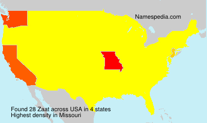Surname Zaat in USA Surname Zaat in USA