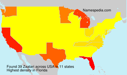Surname Zaatari in USA Surname Zaatari in USA
