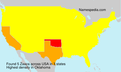 Surname Zaaza in USA Surname Zaaza in USA