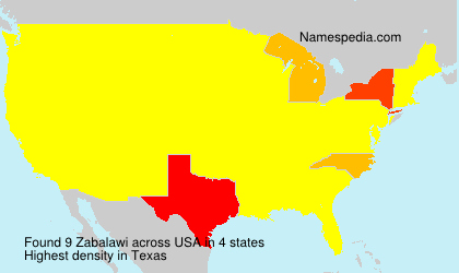Surname Zabalawi in USA Surname Zabalawi in USA