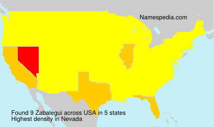 Surname Zabalegui in USA Surname Zabalegui in USA