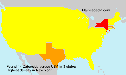 Surname Zabarskiy in USA Surname Zabarskiy in USA