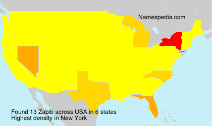 Surname Zabib in USA Surname Zabib in USA