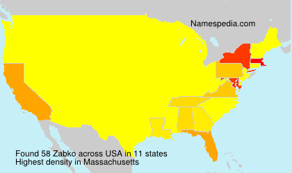 Surname Zabko in USA Surname Zabko in USA