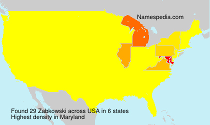 Surname Zabkowski in USA Surname Zabkowski in USA