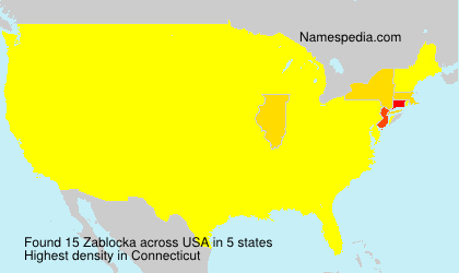 Surname Zablocka in USA Surname Zablocka in USA