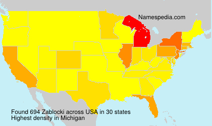 Surname Zablocki in USA Surname Zablocki in USA