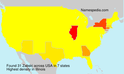 Surname Zabski in USA Surname Zabski in USA