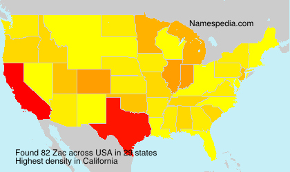 Surname Zac in USA Surname Zac in USA