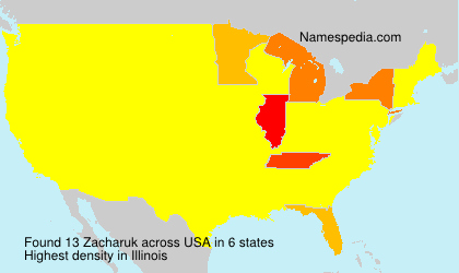Surname Zacharuk in USA Surname Zacharuk in USA