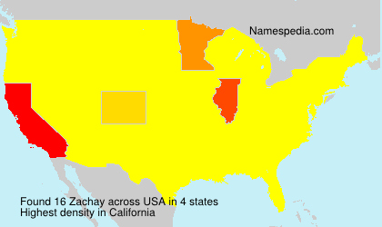 Surname Zachay in USA Surname Zachay in USA