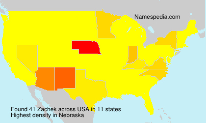 Surname Zachek in USA Surname Zachek in USA