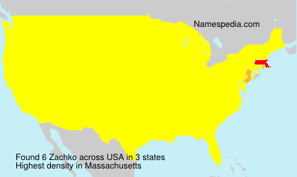Surname Zachko in USA Surname Zachko in USA