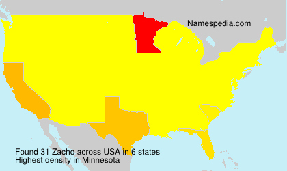 Surname Zacho in USA Surname Zacho in USA