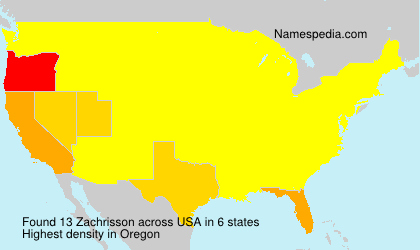 Surname Zachrisson in USA Surname Zachrisson in USA