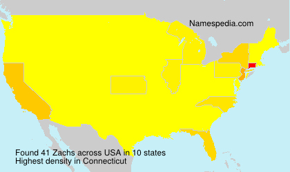 Surname Zachs in USA