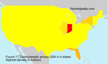Surname Zackschewski in USA Surname Zackschewski in USA